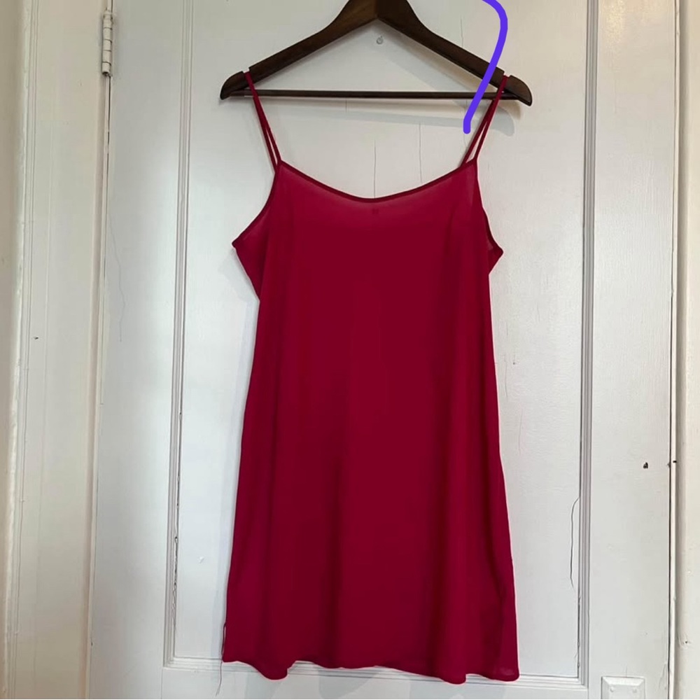Vintage Magenta Slip Dress